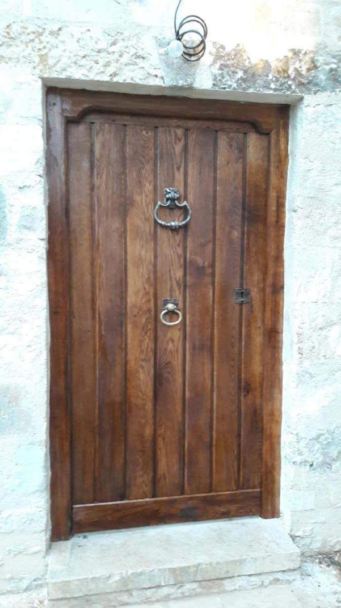 Porte d'entrée en bois massif Pacy-sur-Eure