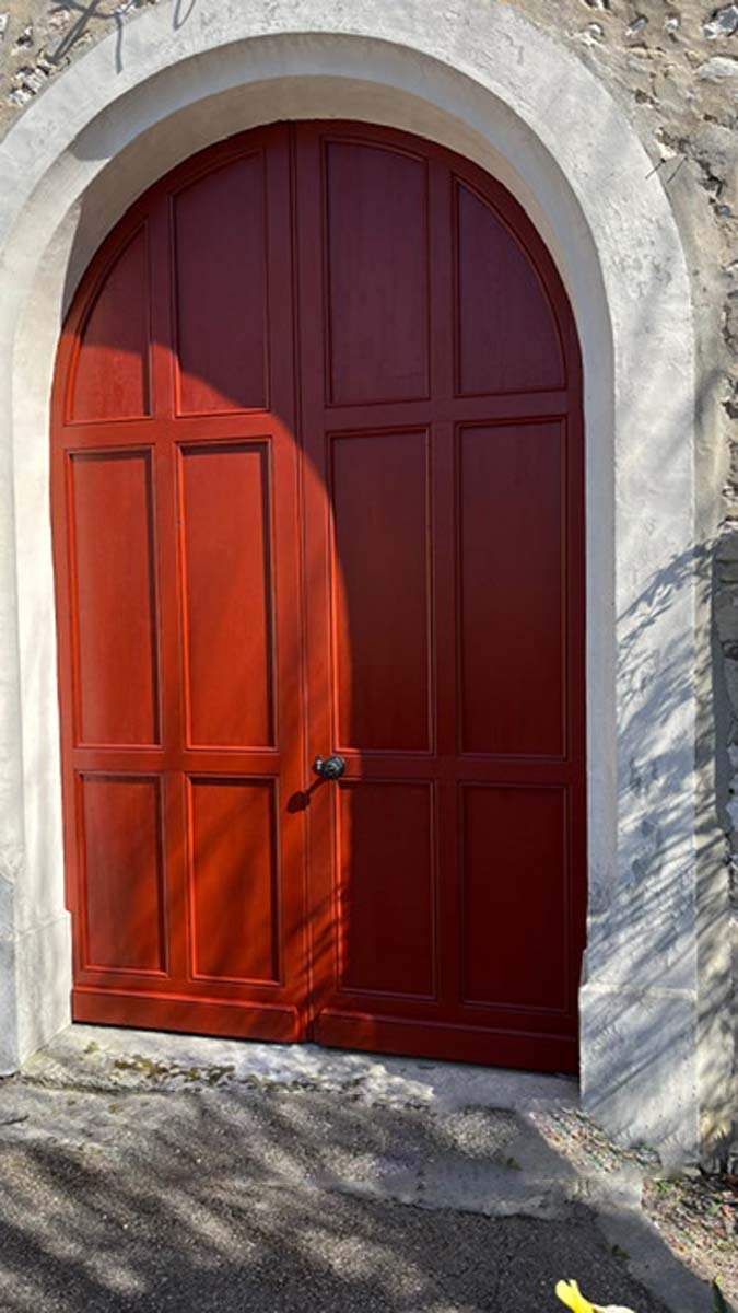 Porte d'église en bois Pacy-sur-Eure